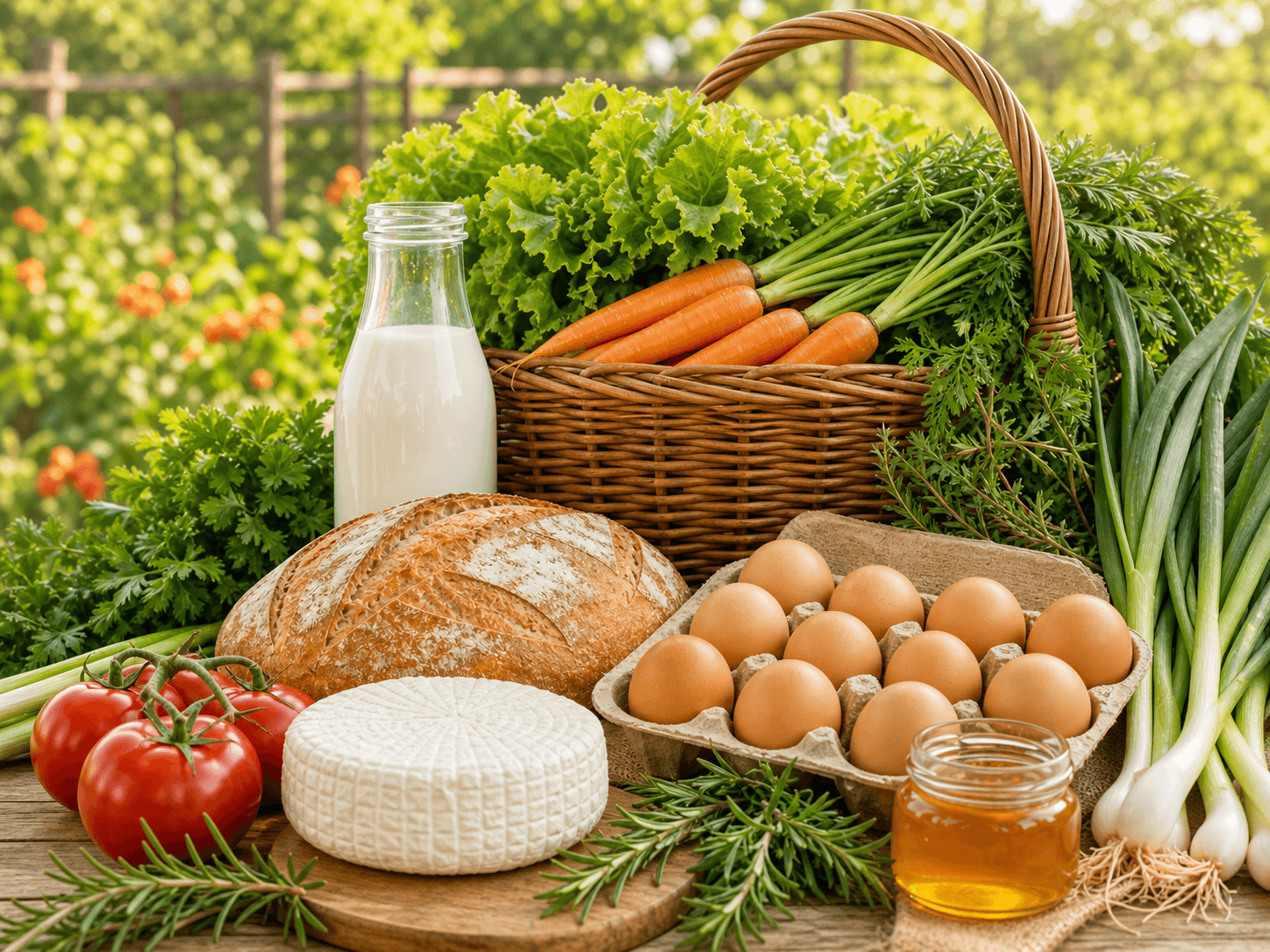 Fresh local food from Bulgarian producers